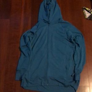 Blue zip up hoodie